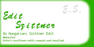 edit szittner business card